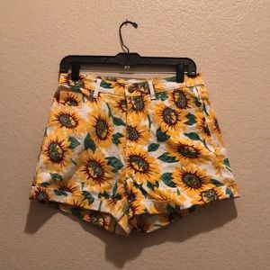 Sunflower high waisted shorts
